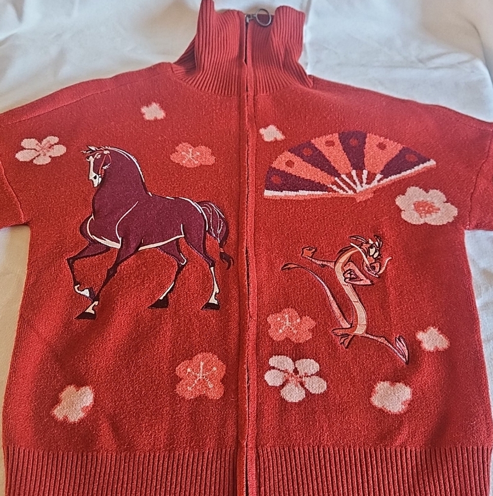 Disney Mulan Icons Zippered Women's Sweater